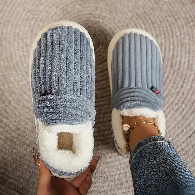 Non Duality | Cozy Corduroy Slippers