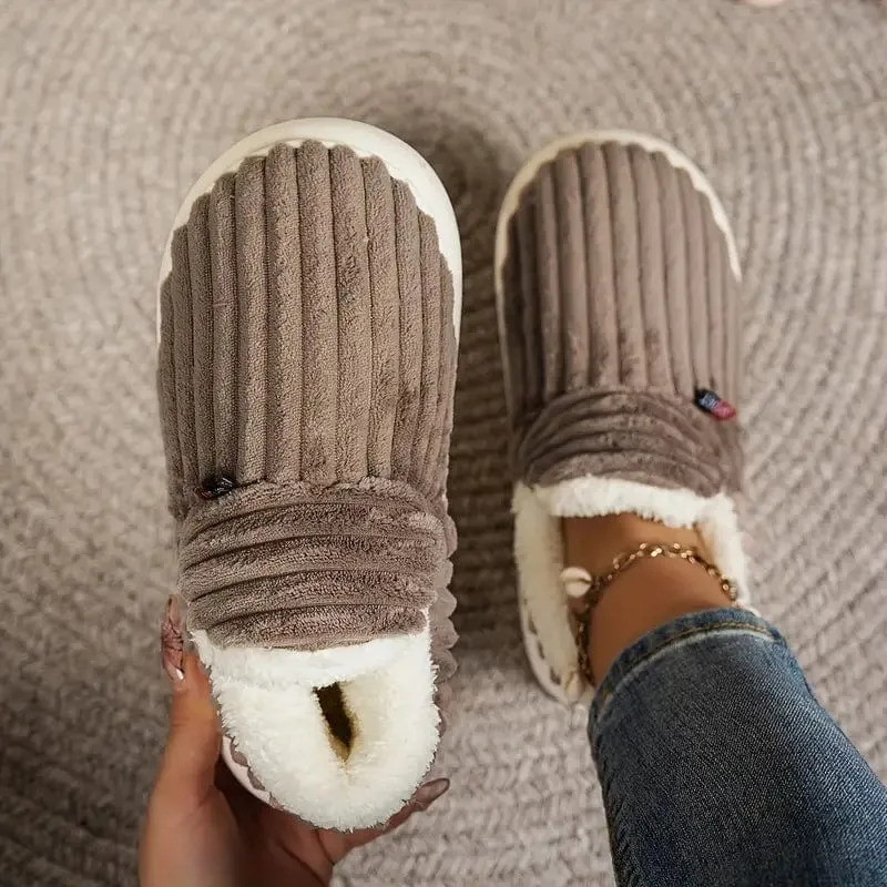 Non Duality | Cozy Corduroy Slippers