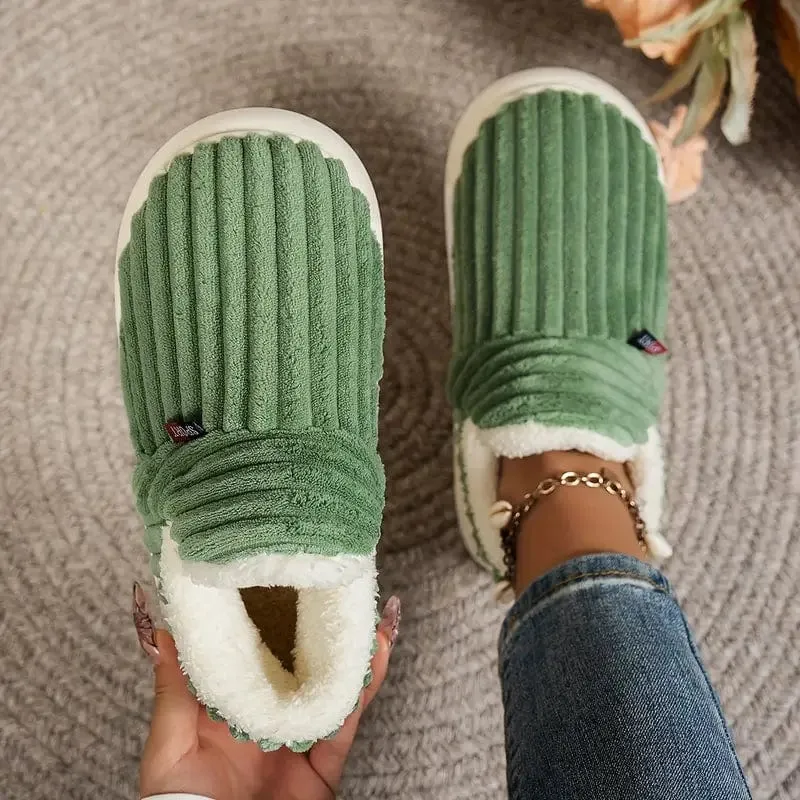 Non Duality | Cozy Corduroy Slippers