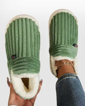 Non Duality | Cozy Corduroy Slippers