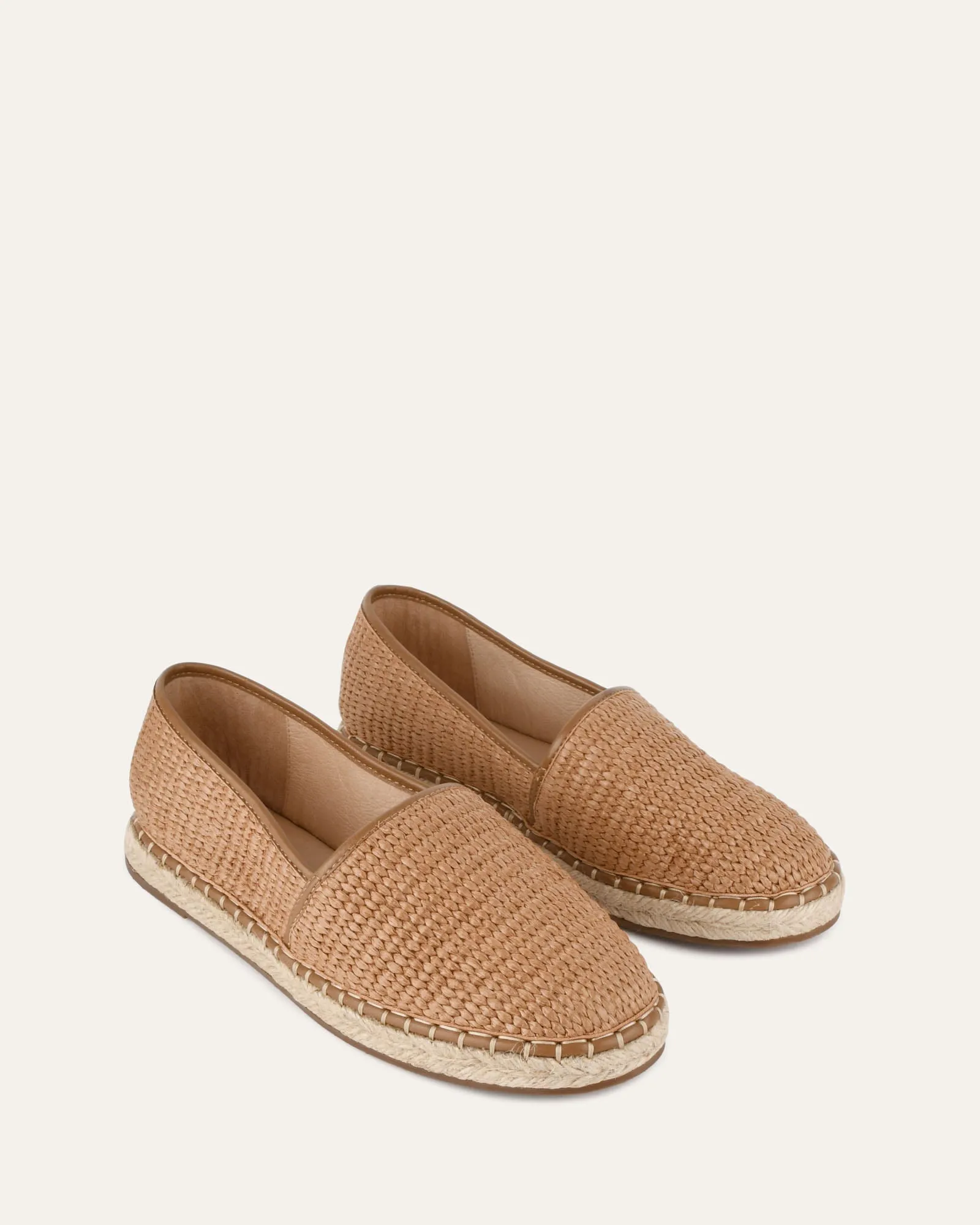 OAKLEY LOAFERS TAN RAFFIA