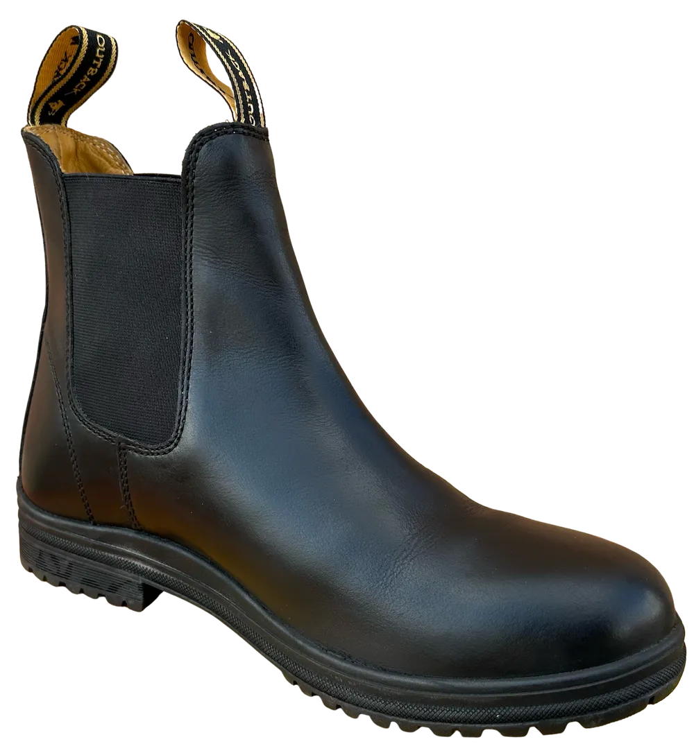 Outback Survival Gear - Black Leather DINGO Slip-On Boot - DINBK