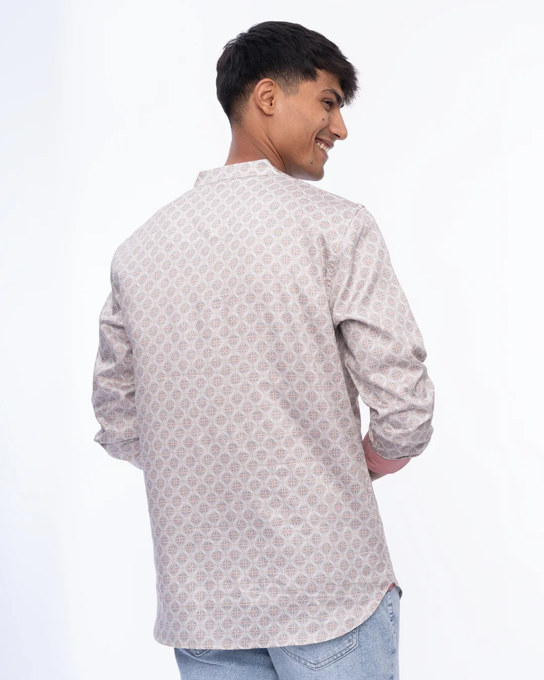 Pearl White - Short Kurta