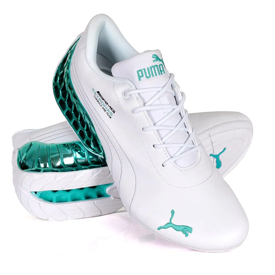 Pm Future Moto Sport GT Green Sole Sneakers- White