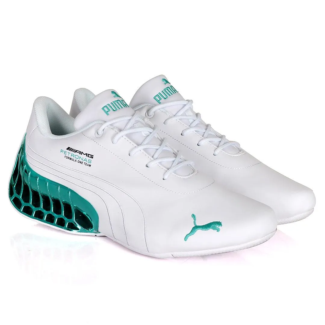 Pm Future Moto Sport GT Green Sole Sneakers- White