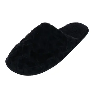 Polar Extreme Women's Plush Chevron Sherpa Lined Slippers