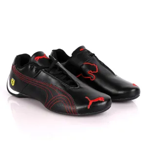 Puma Future Super Cat Leather Sneakers Black Red