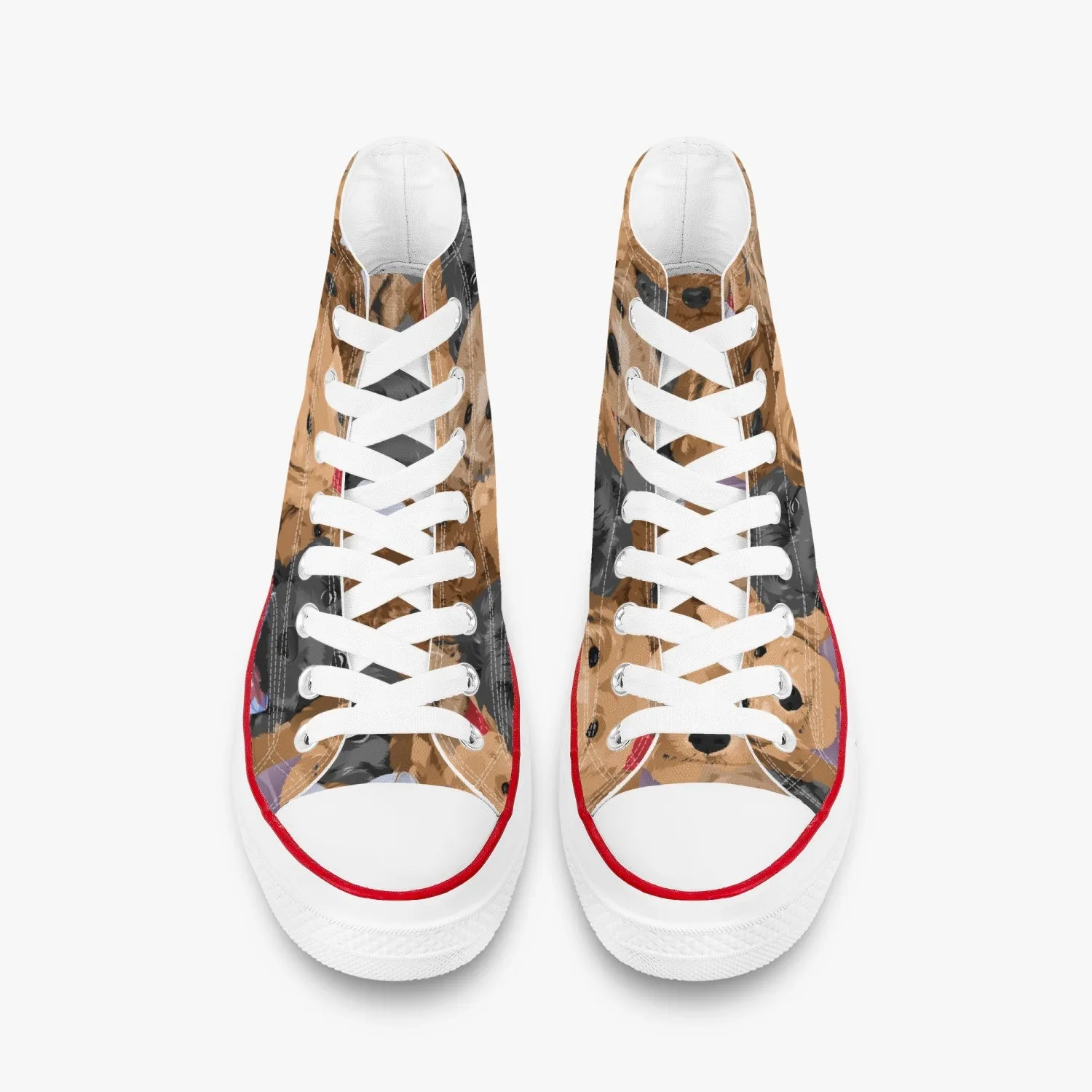 Puppy High-Top Canvas Shoes