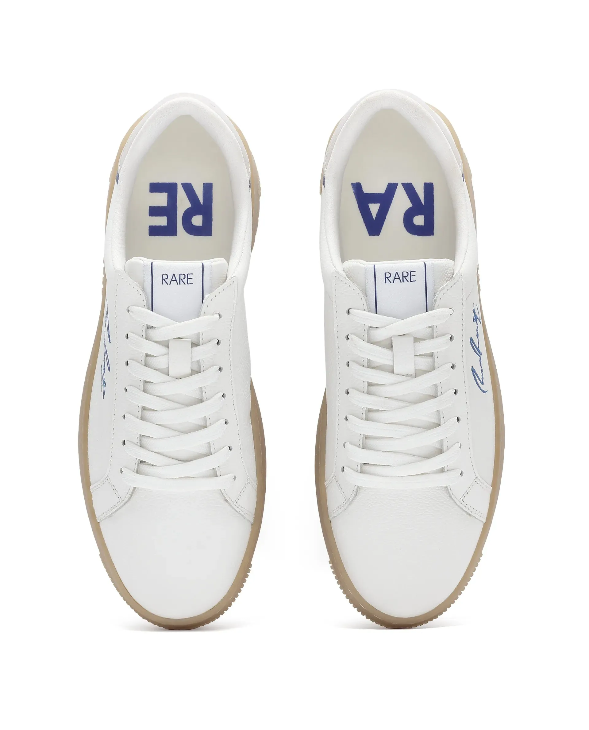 Rare Rabbit Men Elliot White Lace-Up Closure Sneaker