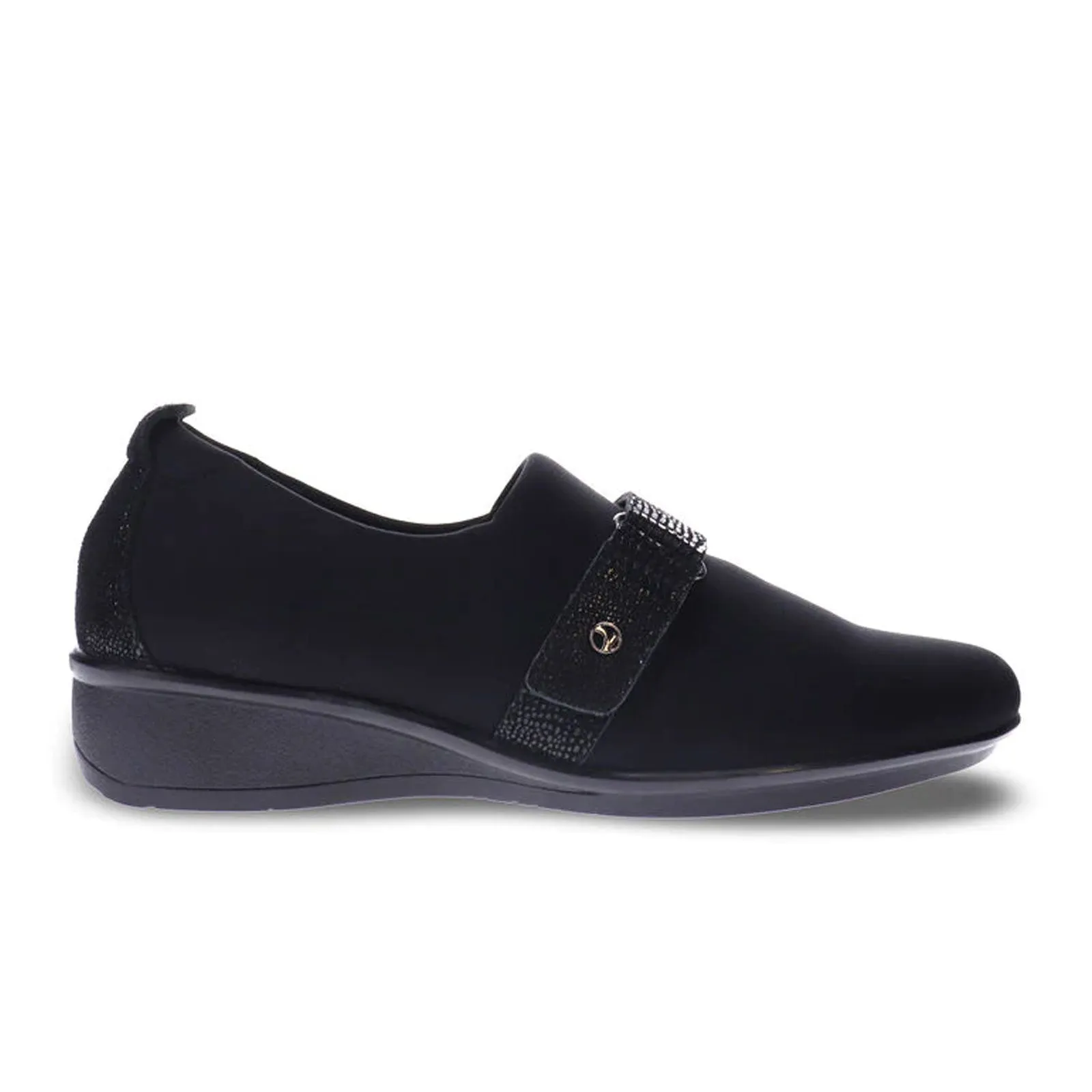 Revere Genoa Stretch Loafer (Women) - Black