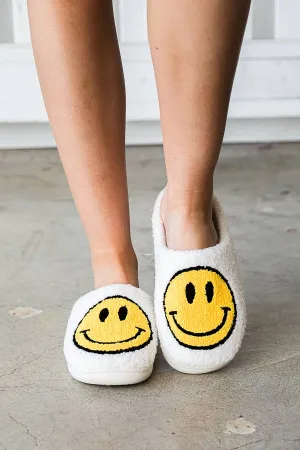 Smiley Face Cozy Slippers