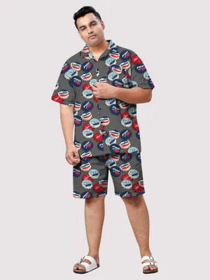 Soda Twist Digital Printed Half Co-ords Set