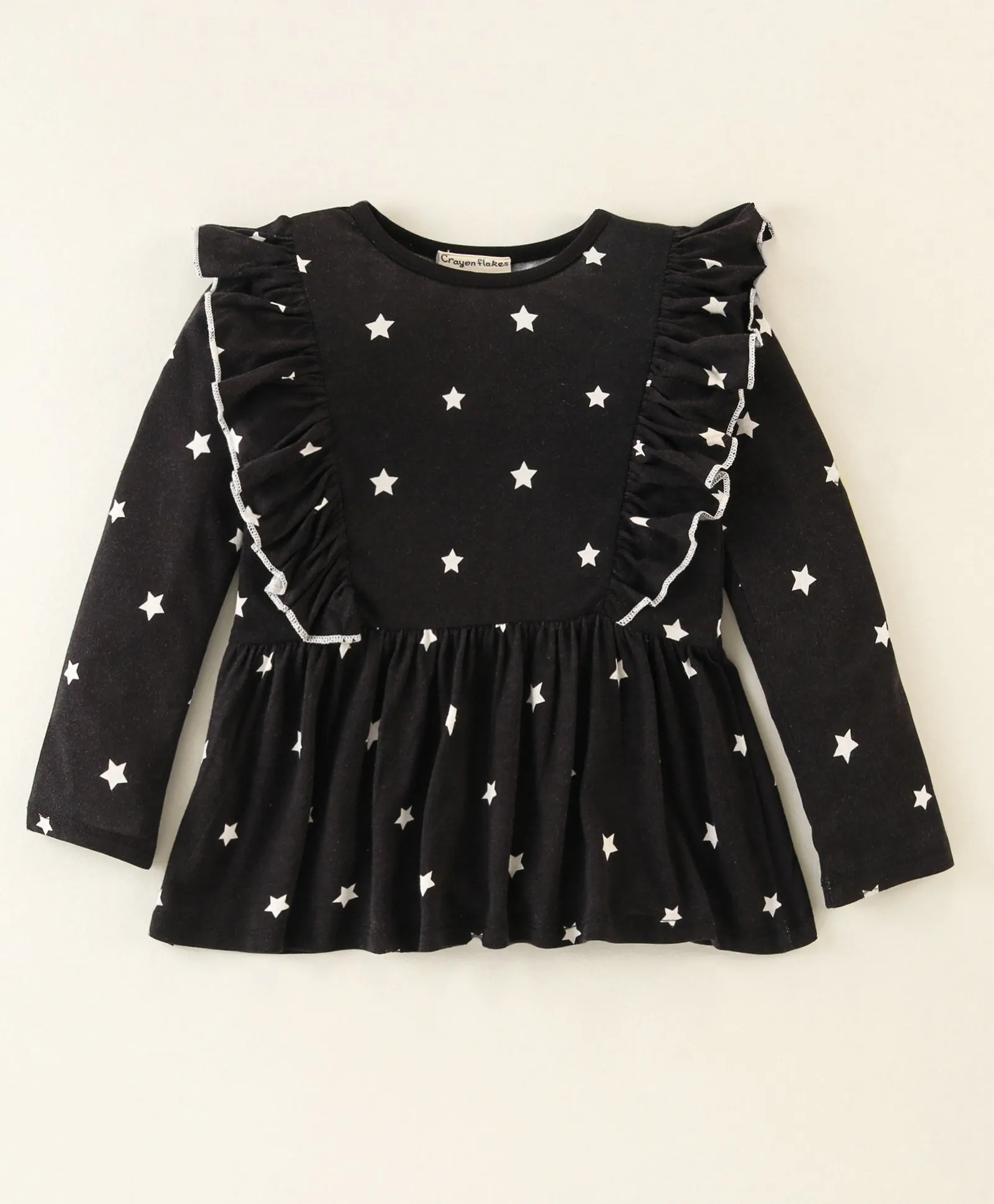 Stars Frilled Top Leggings Set