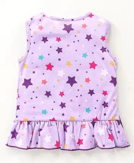 Stars Front Frill Top and Short Set