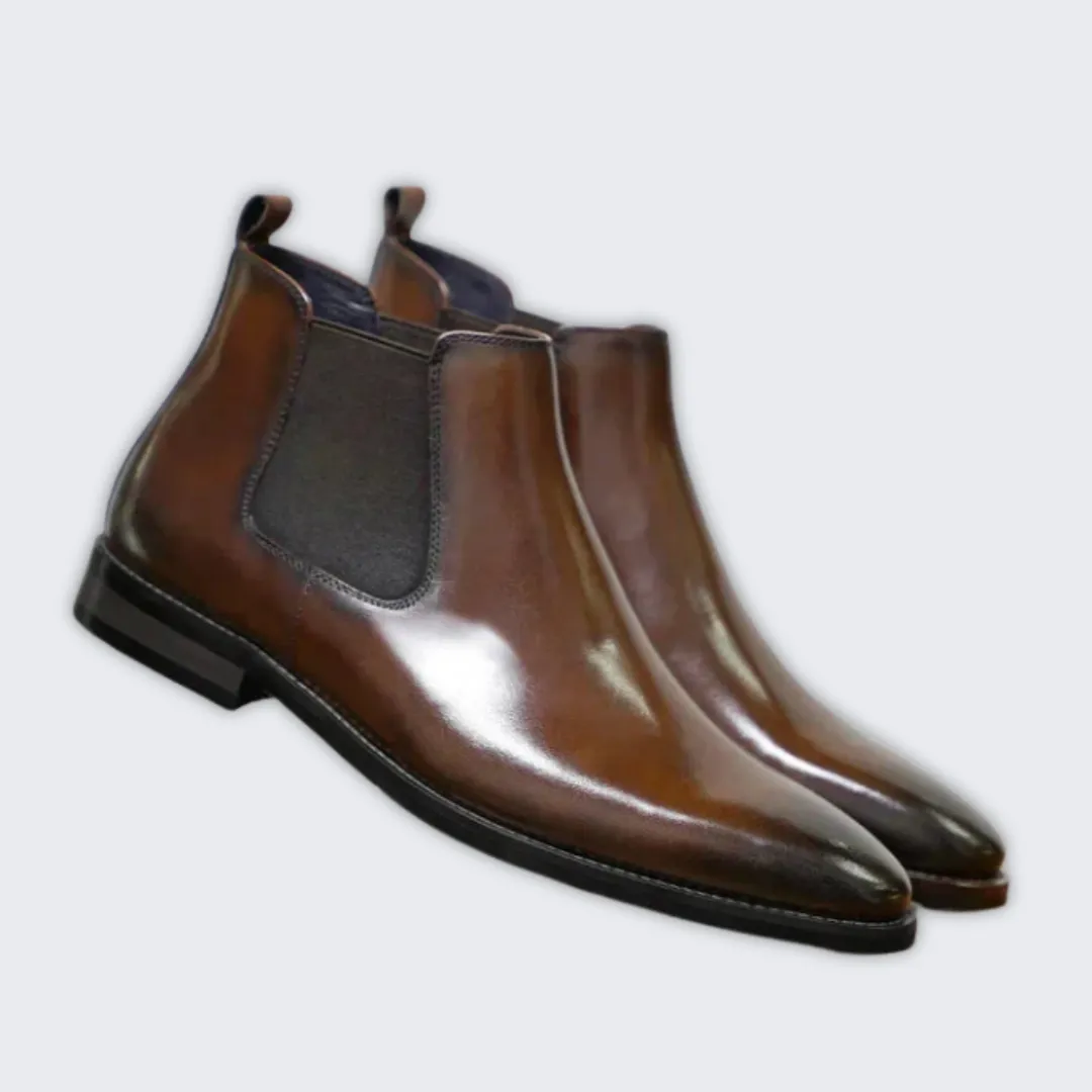 Stylish Premium Leather Chelsea Boots for Men - Comfort & Elegance