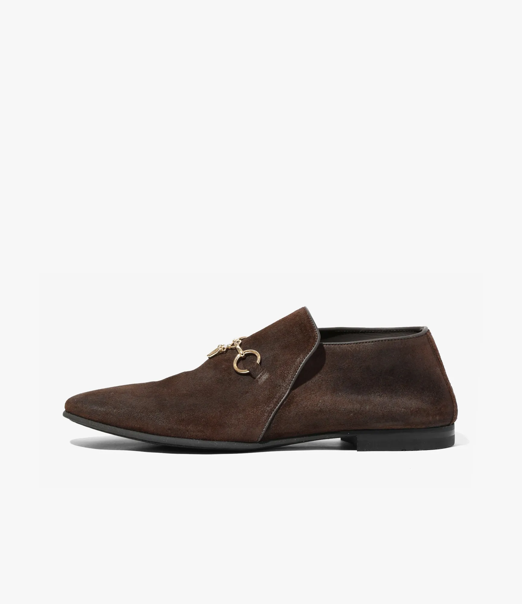 Tassel Bit Slip-On Chukka Boot – Brown Rough Out