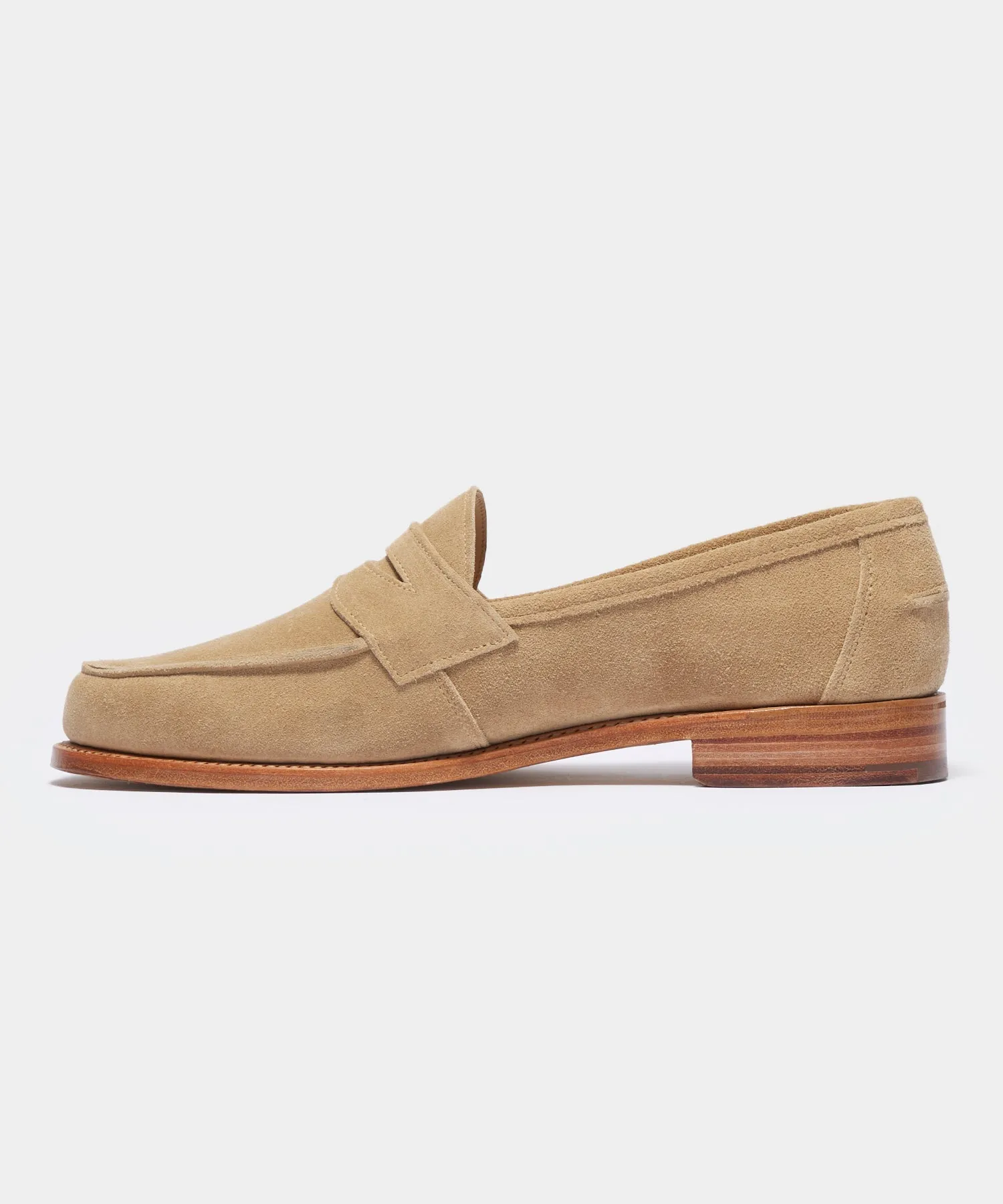 Todd Snyder x Sanders Edwin Loafer in Milkshake Suede