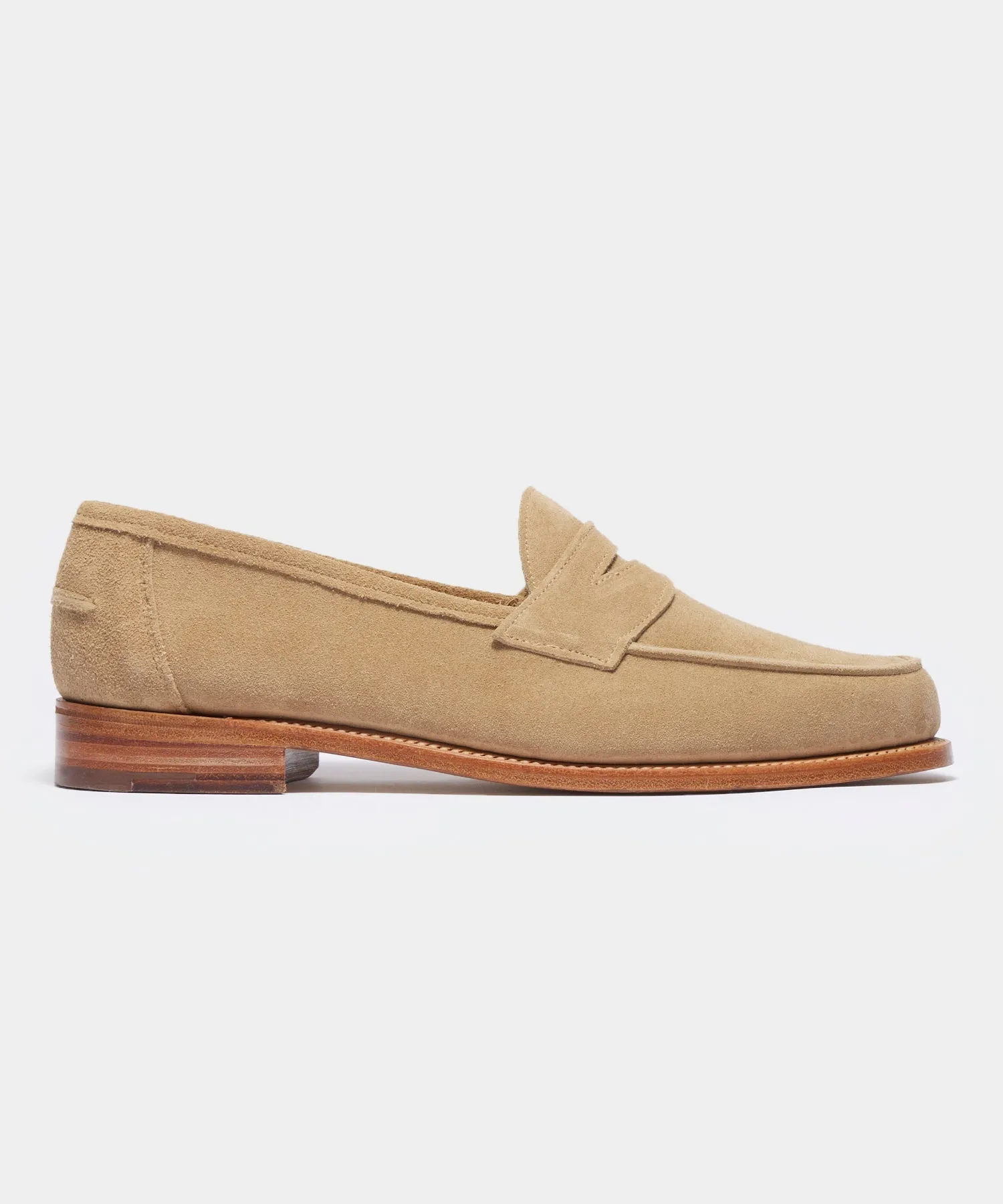 Todd Snyder x Sanders Edwin Loafer in Milkshake Suede