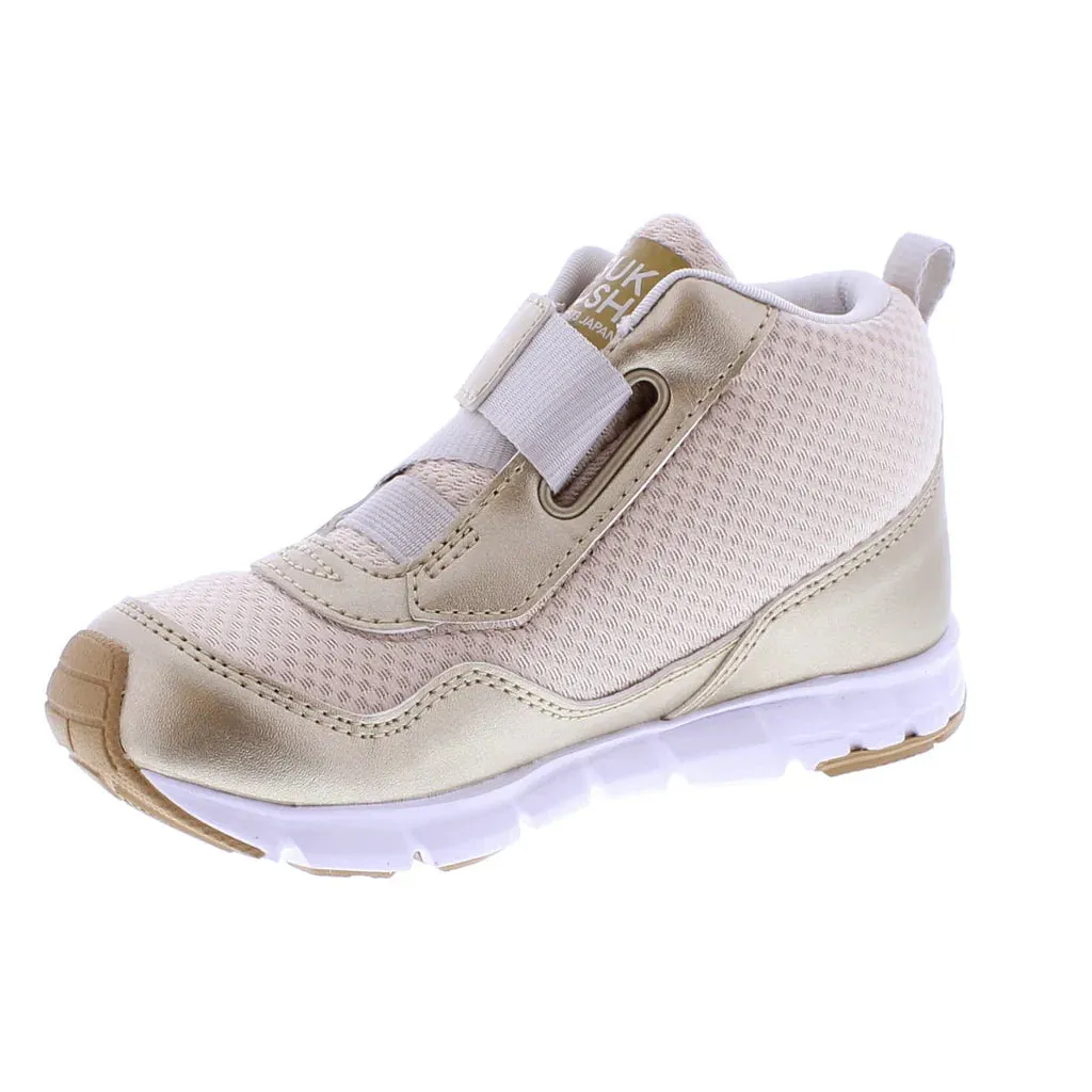 Tsukihoshi Child (Sizes 7-1) Tokyo Waterproof Sneaker - Gold/Champagne