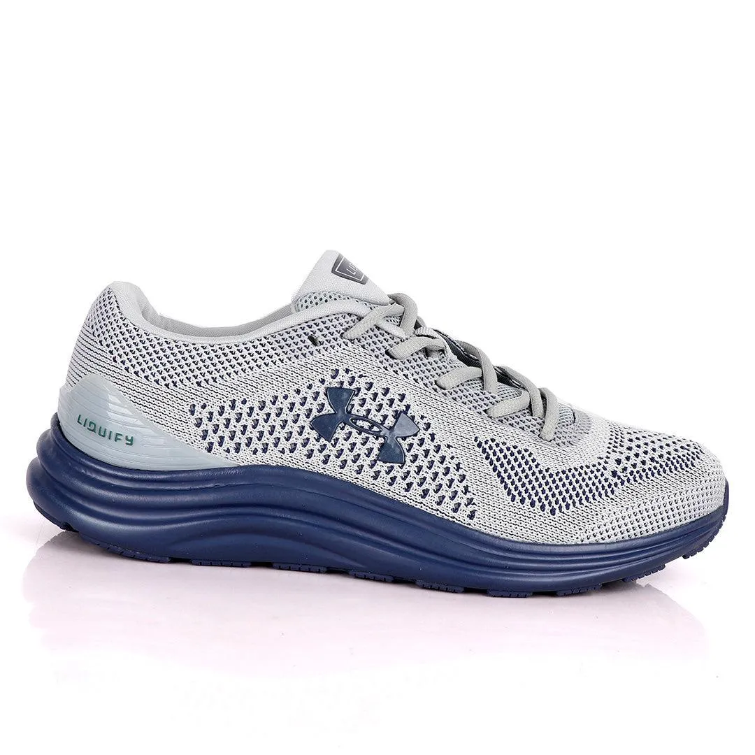 UA Charged Spark Light Grey/ Lake Blue Sneakers