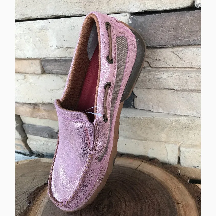 WE EXCLUSIVE~ Twisted X "Pink Glitter-Kick Breast Cancer" Moc