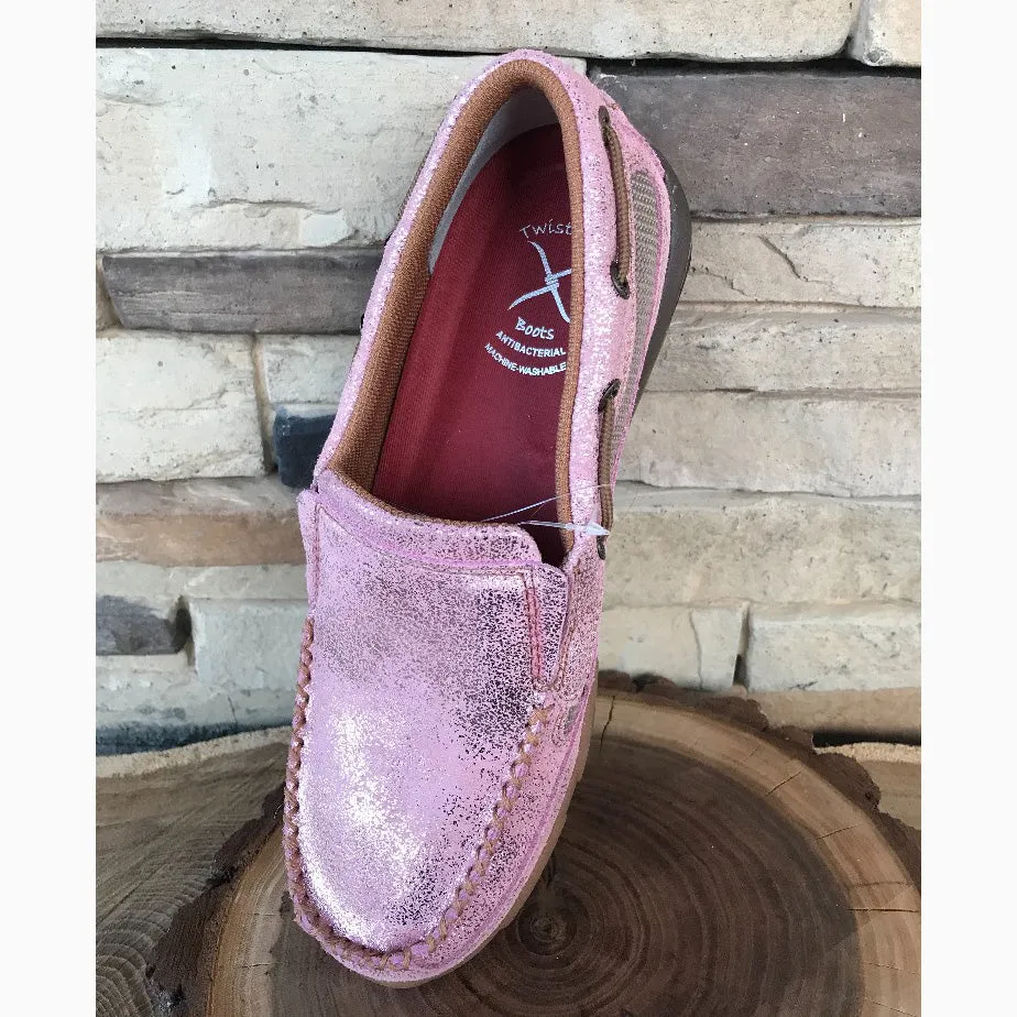 WE EXCLUSIVE~ Twisted X "Pink Glitter-Kick Breast Cancer" Moc