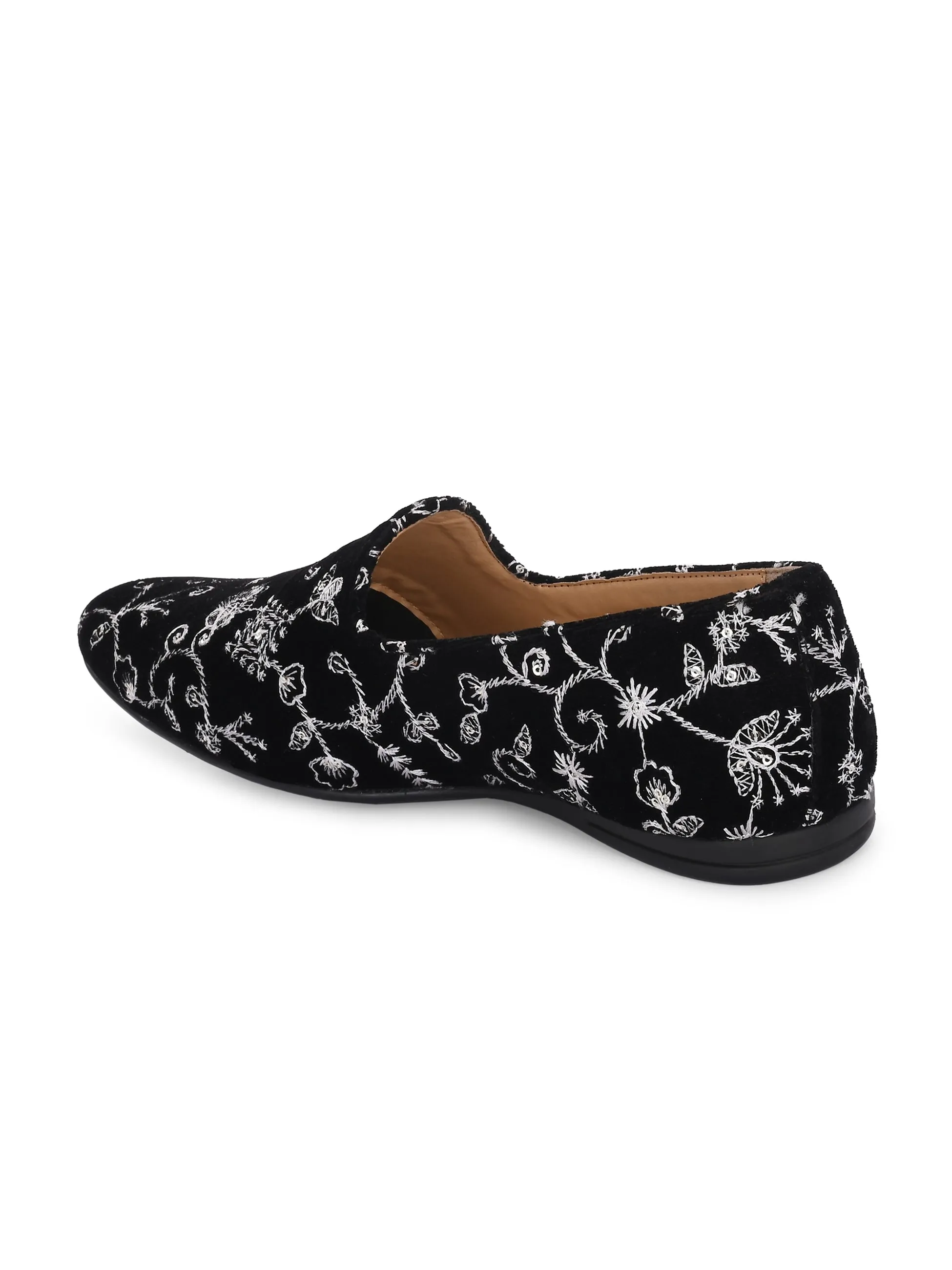 Zahir Black Slip-Ons