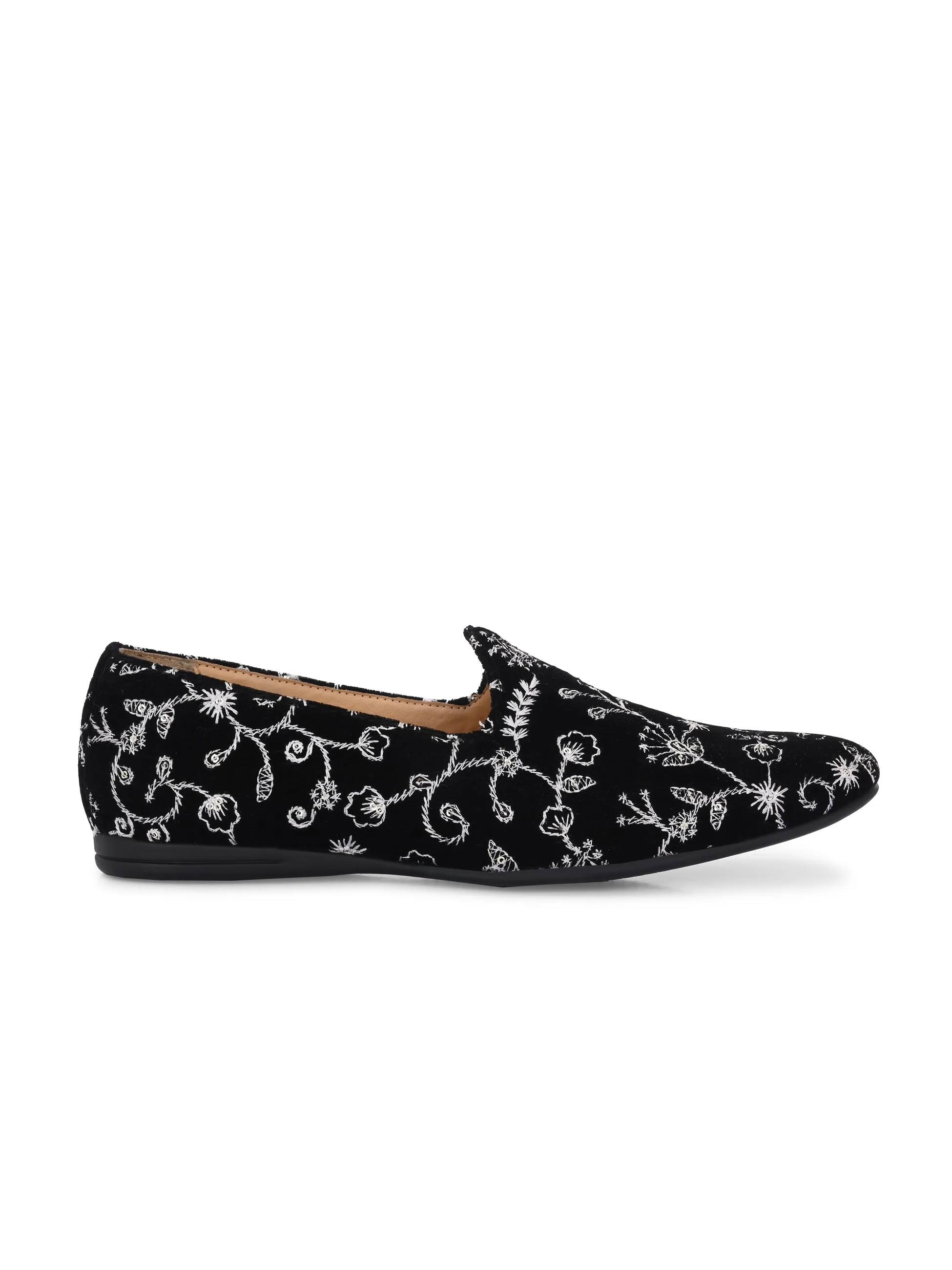 Zahir Black Slip-Ons